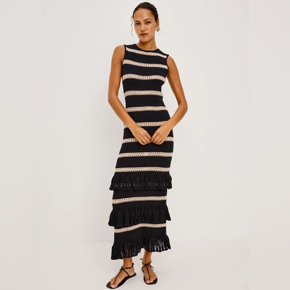 Rails Dresses & Skirts - Rails Ana Dress- Black Oat Stripe